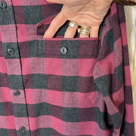 HAWX Work Wear Plaid Flannel Shirt Size M - Picture 5 of 12